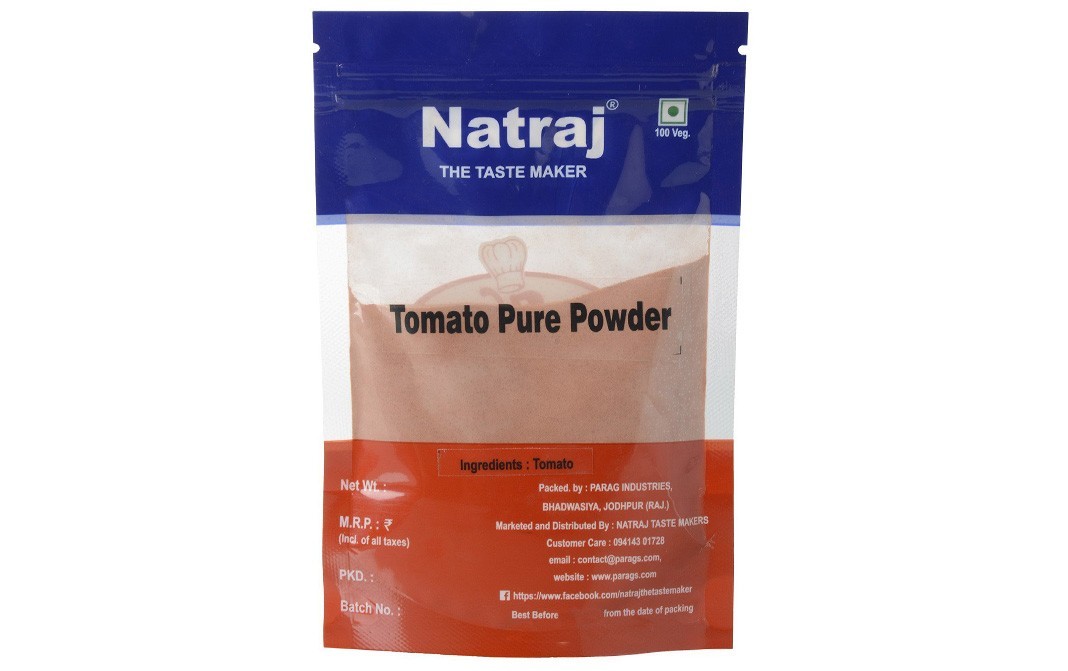 Natraj Tomato Pure Powder    Pack  100 grams